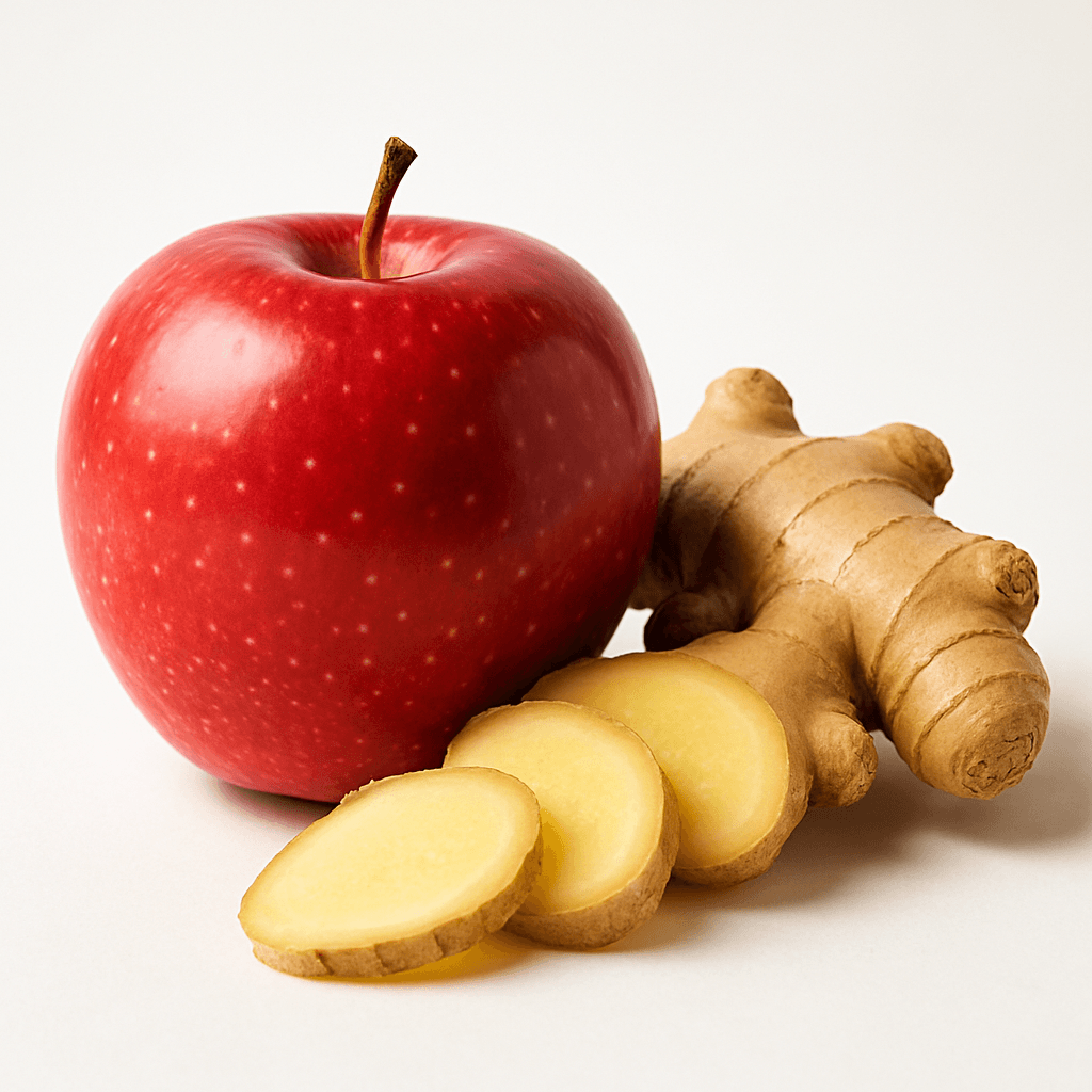 Jugo de manzana, jengibre y limón